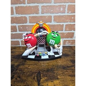 Vintage Original MM M&M's Juke Box Red and Green Candy‎ Dispenser Works